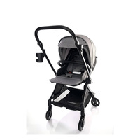 Cadre en alliage d'aluminium certifié CE, siège en tissu Oxford respirant, poussette légère et pliable avec pare-soleil
