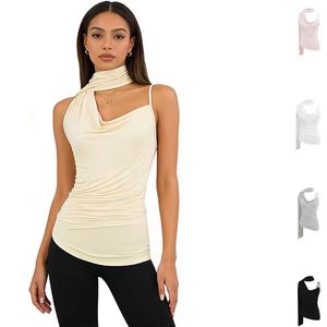 Summer Sexy Shoulder Solid Casual Party Women Sleeveless Slim Fit Wholesale Custom Digital Printing Tank Top - Product Image 1