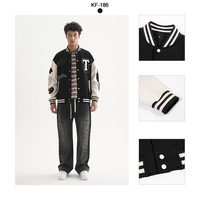Vestes Letterman de baseball en coton avec broderie et logo personnalisé Etai Veste universitaire vintage en cuir vierge à manches pour hommes