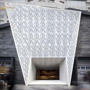 Panel de Fachada Perforado de Acero Inoxidable EX306, Soldado y Doblado con Corte Láser, para Decoración de Muros Cortina en Edificios - Product Image 5