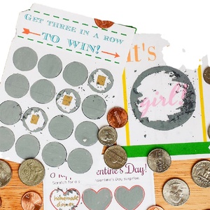 บัตรขูดรางวัลลดราคาพิเศษ บัตรขูดรางวัลแบบกำหนดเอง บัตรขูดล<span class=keywords><strong>อต</strong></span>เตอรี่ - Product Image 3