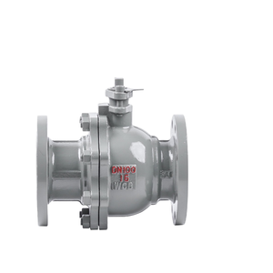 Su GB standart için Q41F-16C dökme çelik flanşlı bilyeli vana yüzer manuel yumuşak mühür - Product Image 1