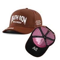 Gorras deportivas de gamuza de alta calidad personalizadas, gorra de béisbol de gamuza forrada con borde curvo bordado para hombres