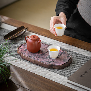 Guanlan Walnut Wood <b>Tea</b> <b>Tray</b> Irregular Shape Heat Resistant For Kung Fu <b>Tea</b> Set Home Use - Product Image 4