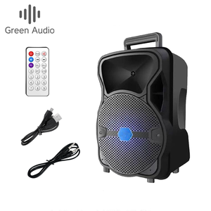 Altavoz <span class=keywords><strong>con</strong></span> Ruedas GAS-Q8, Altavoz Portátil <span class=keywords><strong>con</strong></span> Subwoofer para Karaoke, <span class=keywords><strong>con</strong></span> Micrófono Inalámbrico, Sistema de Altavoces para Cine en Casa - Product Image 2