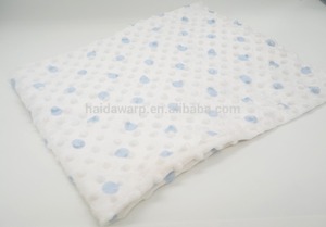 Cepillo minky puntea blanco peluche niños mantas de tela de poliéster 100 con dudas impreso - Product Image 5
