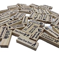 Jeu de Tour à Empiler de Couple, 48 Pièces, Cadeau pour Soirées Adultes, Jeu de Blocs à Dégringoler Multilingue