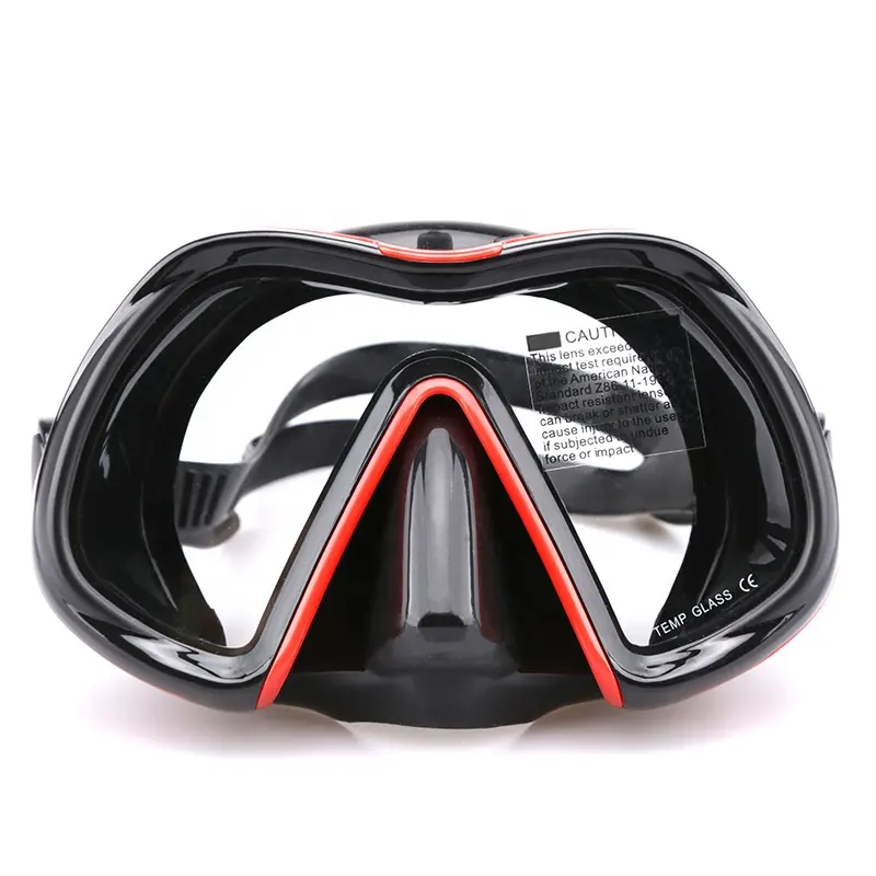 New Single Lens Tempered Glass Diving Mask Waterproof Silicone Large Frame Scuba Gear