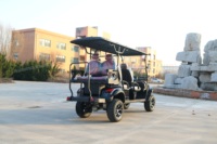 Carrito de Golf Eléctrico Todoterreno de 72 Voltios y 6 Plazas (4+2), Motor de 7.5KW, Batería de Litio con BMS, Certificación EEC y DOT