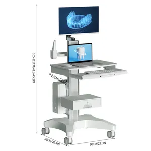 Nuevo Precio de diseño Muebles de hospital Carro médico con gabinete Carro de choque multifunción Estación de trabajo de oficina
