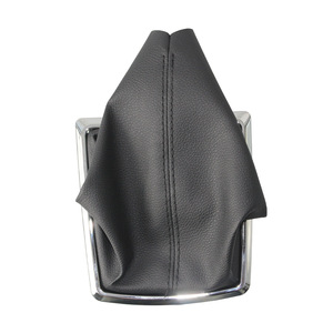 Ford Focus Gear <b>Shift</b> <b>Knob</b> Dust Cover Leather Black Electroplated Frame Car Accessory - Product Image 3