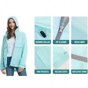 Women's New Englander <b>Waterproof</b> Rain <b>Jacket</b> - Windproof, Lightweight, Stylish Outdoor Gear - Product Image 3