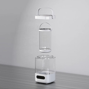Humidificateur électrique à vapeur chaude en verre transparent de haute qualité pour les foyers et les hôtels avec 1 an de garantie - Product Image 2