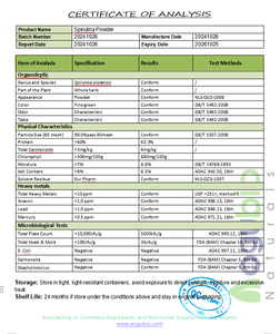 Fornecimento Private Label 100% Pure <span class=keywords><strong>Spirulina</strong></span> Em Pó Bulk Food Grade orgânica Verde <span class=keywords><strong>Spirulina</strong></span> Em Pó - Product Image 6