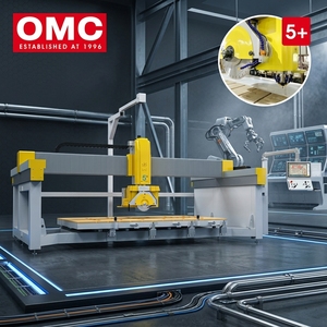 Máquina de Corte CNC de 5 Ejes TITAN PLUS 5+ para Fabricación de Encimeras de Cocina de Granito, Mármol <span class=keywords><strong>y</strong></span> Cuarcita - Product Image 1