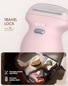 Mini <strong>Womens</strong> Electric <strong>Shaver</strong> Travel-Sized Body Hair Trimmer - Pink - Product Image 4