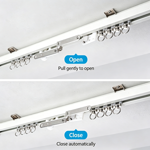 Roulettes de <span class=keywords><strong>rideau</strong></span> silencieuses en gros <span class=keywords><strong>pour</strong></span> usine, glisseurs coulissants robustes en <span class=keywords><strong>PVC</strong></span> <span class=keywords><strong>pour</strong></span> accessoires de quincaillerie de fenêtre à rail en aluminium - Product Image 2