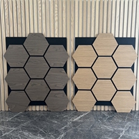Nouveaux panneaux muraux acoustiques en bois d'armure, panneaux muraux décoratifs intérieurs, insonorisés, avec placage en bois