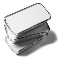 10, 20 ou 50 pièces – Barquettes alimentaires rectangulaires jetables en aluminium de qualité alimentaire, moules à pain en aluminium argentés avec couvercles