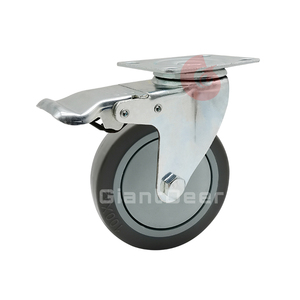 China Hersteller <span class=keywords><strong>Medium</strong></span> <span class=keywords><strong>Duty</strong></span> 3 ''4'' 5 ''Locking Silent Grey Tpr <span class=keywords><strong>Caster</strong></span> mit Bremse - Product Image 1