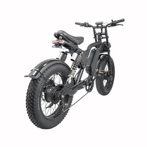 Bicicleta Eléctrica de Doble Motor para Hombre, 1000W, Aluminio, Todoterreno, Neumáticos Gruesos de 20 Pulgadas, 7 Velocidades, Diseño R1 de Doble Motor, 1500W, Potentes Motores Duales que Proporcionan R - Product Image 2