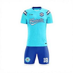 Maillot de football personnalisé de haute qualité toutes saisons version thaïlandaise 100 % polyester respirant séchage rapide imprimé par transfert thermique 180g col ras du cou - Product Image 2
