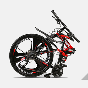 Vélo de montagne portable 26 pouces, <span class=keywords><strong>cadre</strong></span> en feutre rose pour hommes - Product Image 1