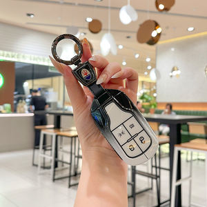 Funda <span class=keywords><strong>de</strong></span> Silicona y Aleación <span class=keywords><strong>de</strong></span> Zinc para Llaves <span class=keywords><strong>de</strong></span> Coche Maserati Levante Ghibli Levante Quattroporte, Anillo para Llaves, Llavero, Bolsa - Product Image 6