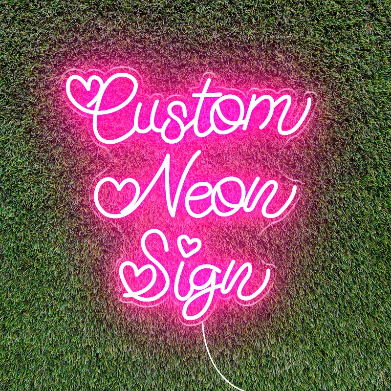 Rebow Vintage Aesthetic Eye-Catching Silicone Acrylic Angel Wings Neon Open Sign For Party Prom Wall Art Sign Decoration