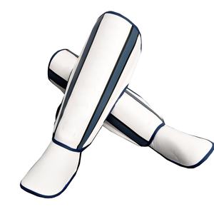 Muay Thai-espinilleras inteligentes, protector de microfibra, kárate blanco, espinillera especial y logotipo personalizado - Product Image 1