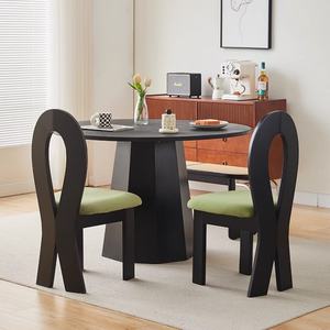 Sillas de comedor Sillas de madera con respaldo cruzado X Sillas de comedor rústicas de madera apilables - Product Image 2