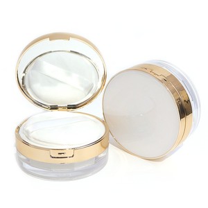 Boîte à poudre libre en plastique ABS écologique, prête à l'emploi, vide, pour poudre fixante, emballage cosmétique, avec houppette, personnalisable - Product Image 5