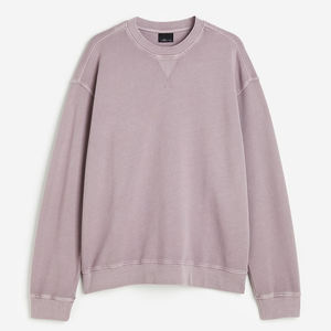 Venta al por mayor holgada hombres casual sudadera redonda sudadera tops blusa sólida manga larga casual cuello hombro caído sudadera - Product Image 5