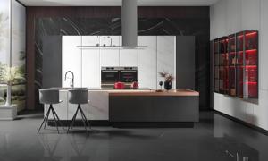 Armarios de cocina modernos de diseño libre con manijas de cierre suave, cajones automáticos hechos en China - Product Image 3