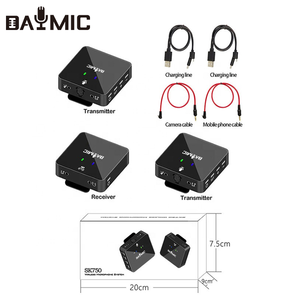 Micrô Mini UHF Không Dây DAYMIC Micrô Máy Ảnh Trên Youtube Micrô Thẻ Âm Thanh Không Dây Cho Livestream Hội Nghị - Product Image 3