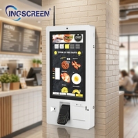 INGSCREEN Impresora de tamaño pequeño de 21,5 pulgadas Sistema Android Hotel Restaurante Vestíbulo Quiosco de pago de autoservicio