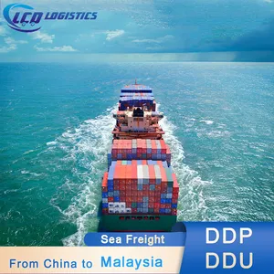 Porta a porta ddp lcl spedizione spedizioniere via mare da hong kong guangzhou cina a klang kuching penang port malesia