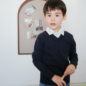 <span class=keywords><strong>Pull</strong></span> pour filles et garçons, printemps, automne, hiver, tenue pour enfants, <span class=keywords><strong>pull</strong></span> en tricot pour grands enfants, chemise de base en tricot - Product Image 2
