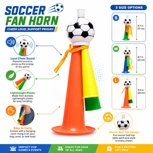 Artículos <span class=keywords><strong>de</strong></span> Animación para la Copa Mundial <span class=keywords><strong>de</strong></span> Fútbol 2026, Corneta para Fanáticos, Vuvuzela <span class=keywords><strong>de</strong></span> Tres Tonos, Instrumento <span class=keywords><strong>de</strong></span> Animación Deportiva para Estadios - Product Image 6
