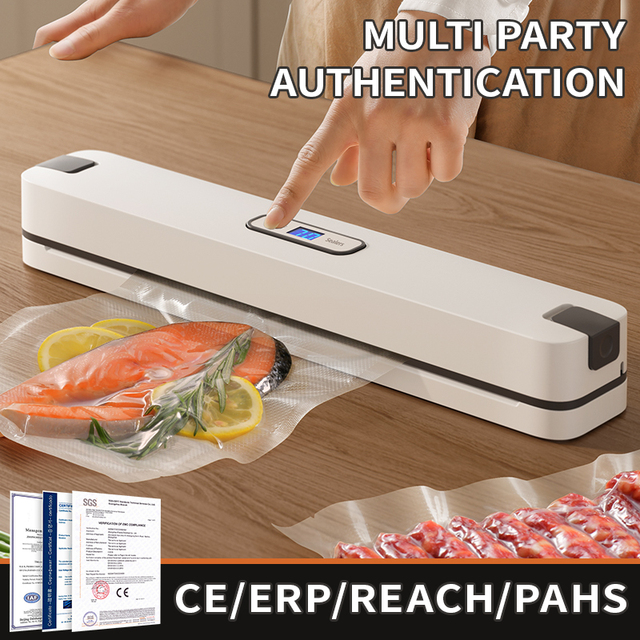 Slim Electric Vacuum Sealer With Electric Automatic Vacuum Sealer Low-priced Food Packaging Machine