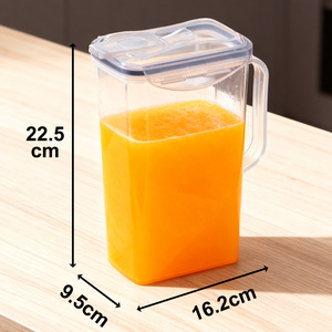 ขวดน้ำแข็งพลาสติกขนาดเล็ก1.5L เหยือก<span class=keywords><strong>น้ำ</strong></span>พร้อมฝาปิดแบบ2 in 1และที่จับขวด<span class=keywords><strong>น้ำ</strong></span>ที่กดน้ำ - Product Image 2