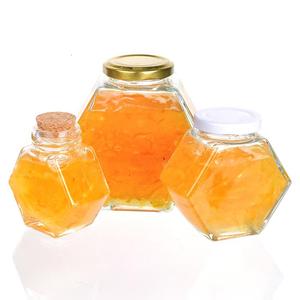 Pot De <span class=keywords><strong>Miel</strong></span> En Verre Vide De 250g <span class=keywords><strong>500g</strong></span> Hexagone De Qualité Alimentaire Pot De <span class=keywords><strong>Miel</strong></span> Avec Couvercle En Bambou Louche En Bois Pour Le Stockage De Ruche De Sirop De <span class=keywords><strong>Miel</strong></span> - Product Image 6