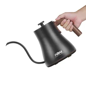Konka — bouilloire électrique en acier inoxydable, appareil à café de haute qualité avec col roulé, contrôle de la température