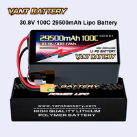 Batterie LiHV VANT 8S HV 30.8V 29500mAh 100C pour drone FPV, batterie Lipo à décharge élevée 908.6Wh pour drones FPV de classe X et UAV industriels