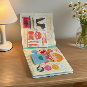 Tablero de aprendizaje de lana para educación infantil Montessori, juegos de aleación de plástico para fiesta de matemáticas inteligentes, tablero ocupado de fieltro - Product Image 4