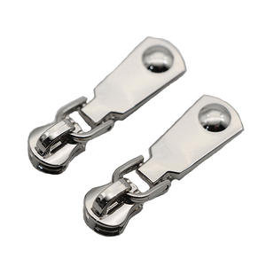 Hengda Fabriek Op Maat Gemaakte Hoge Kwaliteit Zinklegering 2-koppige Rits Dubbele Rits Schuif voor Trolleytas Ritsentrekkers - Product Image 4