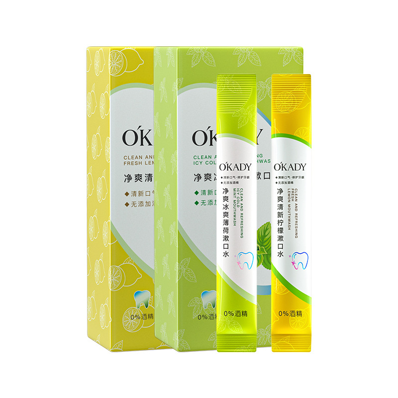 OKADY освежающий ледяной мятный лимонный запах моющее средство антисептическое восстановление дыхания ополаскиватель для личной гигиены оральных повреждений