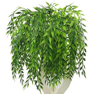 Guirnaldas de Hojas de Sauce Artificiales de 90 cm de Largo, Plástico Verde para Decoración del Hogar y Bodas - Product Image 5