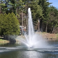 Fontaine musicale flottante d'extérieur Water Faery en acier inoxydable 304, installation facile, aucun fondation requise pour lac ou étang