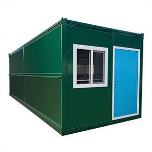 บ้านสำเร็จรูปคอนเทนเนอร์พับได้ขนาด 40 ฟุต ราคาประหยัด สำหรับใช้เป็นสำนักงาน อาคารเรียน หรือใช้งานภายนอกอาคาร ผลิตจากแผ่นเหล็กแซนวิช - Product Image 1